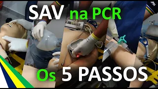 Suporte Avançado na PCR, no APH Móvel | Os 5 Passos | Aula Prática