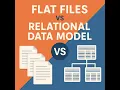 Flat Files vs Relational Data Model - Key Differences Explained