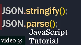 JSON stringify vs JSON parse Explained Simply