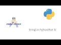 Strings in Python Part 3 Castor Classes