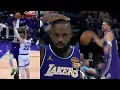 Lagu LeBron huge dunk over Filipowski then Luka Doncic gets tech for bouncing the ball