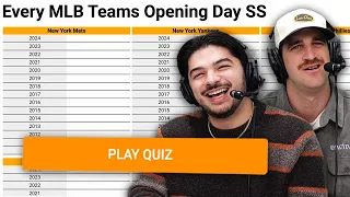 Can we name every teams opening day Shortstop since 2010 MLB Sporcle