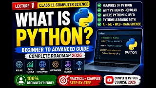 What is Python Features Uses Complete Beginner to Advanced Guide 2026 Lecture - 1