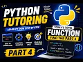 Python Tutoring part-4 function