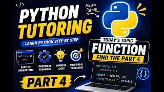 Python Tutoring part-4 function