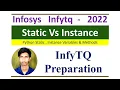 InfyTQ Python Preparation Static vs Instance Variables Methods OOP Explained with Examples