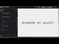 Animate on scroll using pure JavaScript