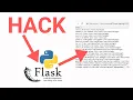 Python Flask App H A C K E D - Basilic CTF Ep1
