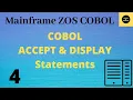 COBOL Accept and Display Statements - Mainframe COBOL Tutorial