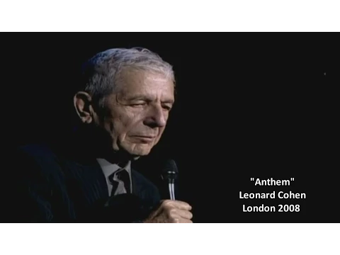 Download MP3 Leonard Cohen - Anthem (w/lyrics) London 2008