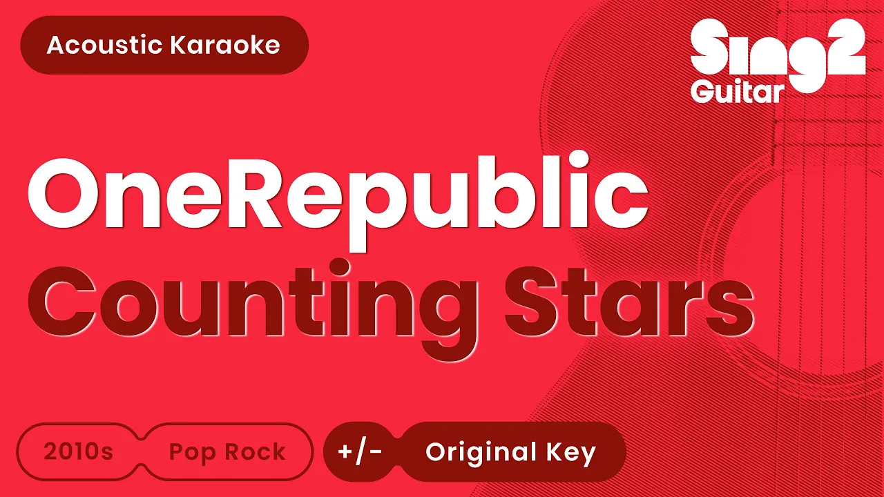 OneRepublic - Counting Stars (Acoustic Karaoke)