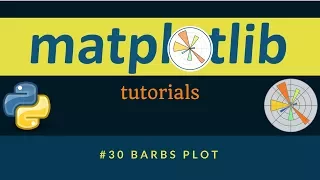 Matplotlib Plotting Tutorials 030 Barb Plot