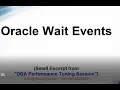 Oracle Wait Events From Performance Tuning Training s
