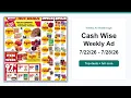 Cash Wise Weekly Ad 26 - 26 Best Deals