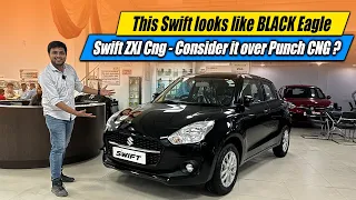 Maruti’s Black Eagle is here 🔥 Swift ZXI CNG Black Edition 🔥 Better than Punch CNG ? Starts @ 5.9L