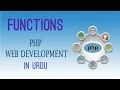 Function in php LESSON 7 function how to learn php programming