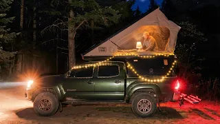 Cozy Solo Truck Camping Deep in Idaho on the St Joe River