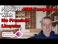 Populate PDF Documents No Premium Licenses with Power Apps and Power Automate