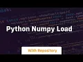 python numpy load
