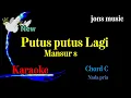 Lagu PUTUS PUTUS LAGI - MANSUR S - KARAOKE DANGDUT cover nada pria