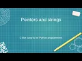 Cython pointers and strings