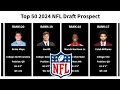 Top 50 2024 NFL Draft Prospects
