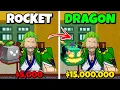 Trading ONLY Gacha Fruits to a DRAGON in 24 HOURS Blox Fruits