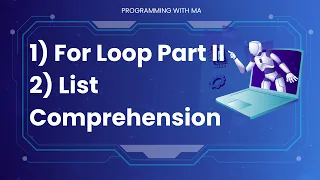 Master Python For Loop Explained in Detail and List Comprehension Introduction Urdu Hindi