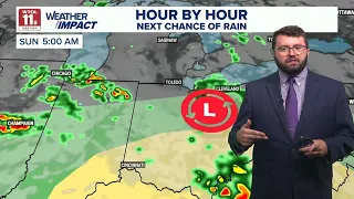 Rain continues through Saturday with higher storm chances on Sunday WTOL 11 Weather