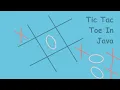 Mini-project in java Multiplayer Tic Tac Toe