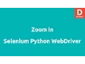 Zoom In WebPage In Selenium Python