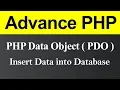 Insert Data into Database using PDO in PHP Hindi