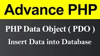 Insert Data into Database using PDO in PHP Hindi