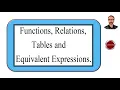 Functions Relations Tables and Equivalent Expressions