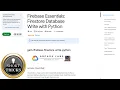 Firebase Essentials Firestore Database Write with Python