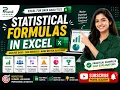 Statistical Formulas in Excel AVERAGE COUNT MAX MIN More Excel Tutorial for Beginners