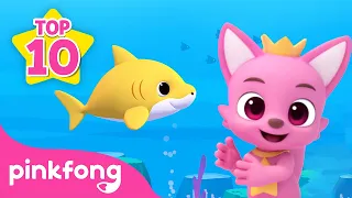  top 10 kids favorite baby shark songs compilation pinkfong official for kids