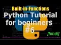 Python tutorial for beginners - Built-in-Functions hindi