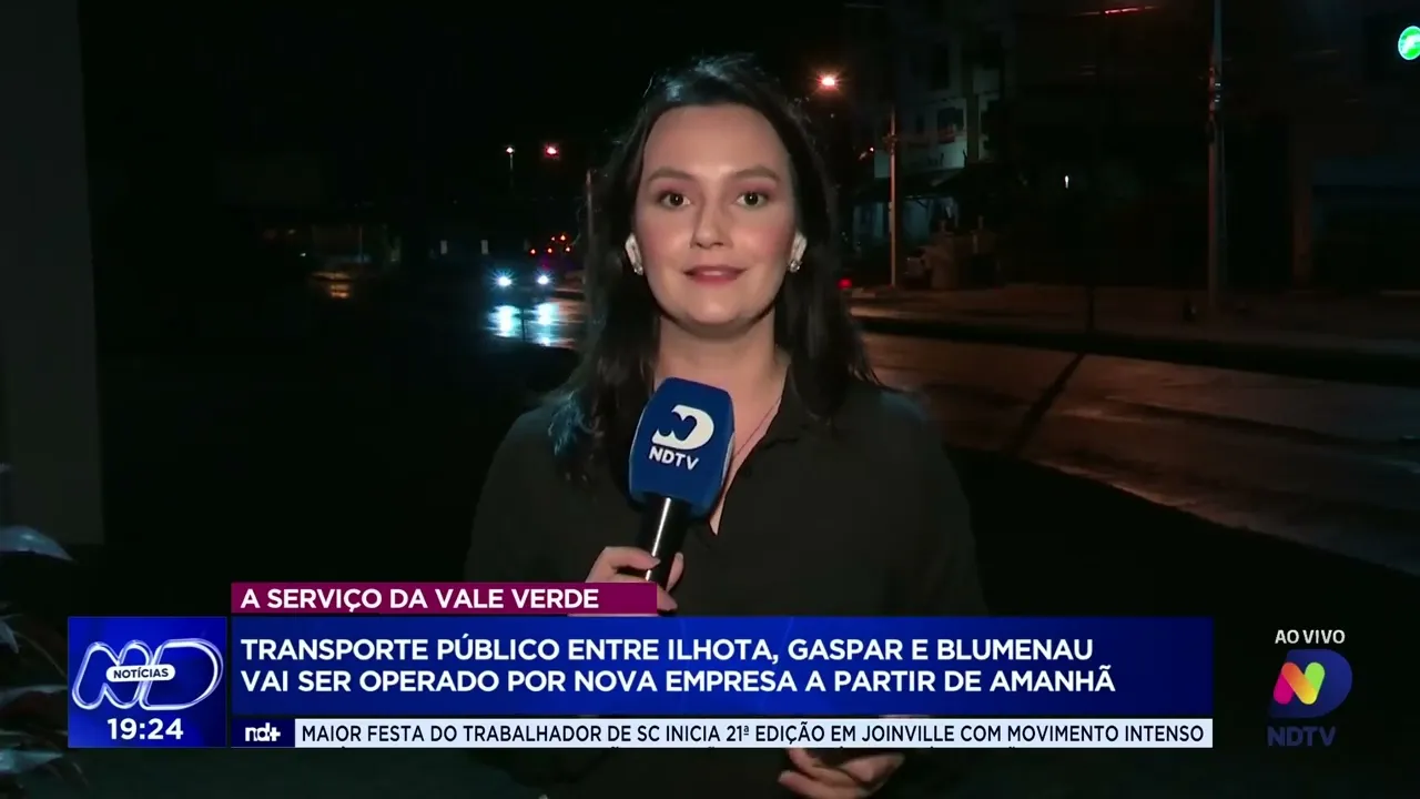 Nova empresa vai operar transporte público entre Ilhota, Gaspar e Blumenau a partir do dia 2 de maio