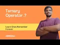 Ternary Operator JavaMaster Java AbhishekMali