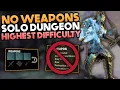 Unarmed Solo Run - Clearing Veteran HM Scalecaller Peak with No Weapons