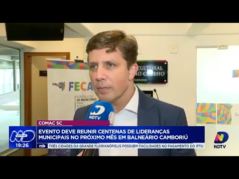 Comac SC: evento deve reunir centenas de lideranças municipais no próximo mês em Balneário Camboriú