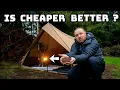 Hot tent camping TESTING low budget wood pellets