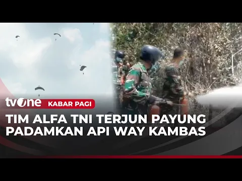 Tim Gabungan Lakukan Teknik Pemadaman Berlapis untuk Atasi Kebakaran Way Kambas