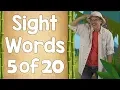 Sight Words Ready to Read Sight Words List 5 Jack Hartmann