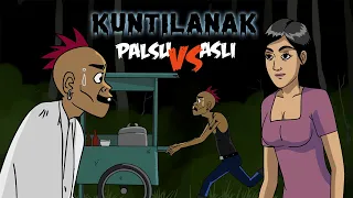 Kuntilanak Palsu Vs Kuntilanak Asli Ngidam bakso - Kartun Horor Lucu