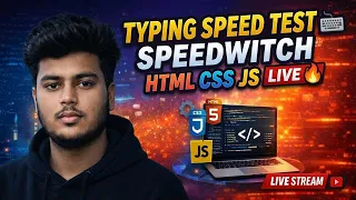 Build Typing Speed Test App HTML CSS JavaScript Project WPM Calculator Beginner Friendly
