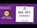 beecrowd Problem 1157 - Divisors I solution Bangla C language