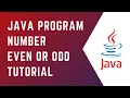 Java Program Check Number Even Odd Core Java Tutorial Java Program for Beginners