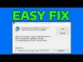 How To Fix The Feature You Are Trying To Use Is On A Network Resource That Is Unavailable Error